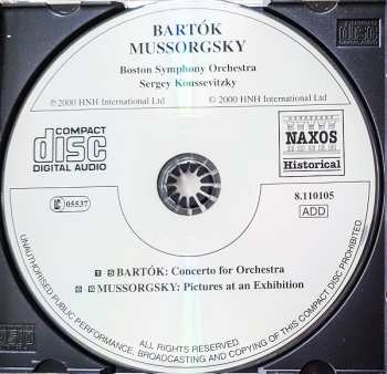 CD Béla Bartók: Concerto For Orchestra / Pictures At An Exhibition 264893