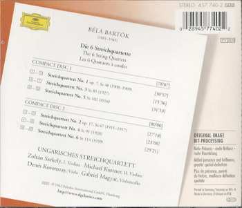 2CD Béla Bartók: 6 String Quartets = Streichquartette = Quatours À Cordes 45008