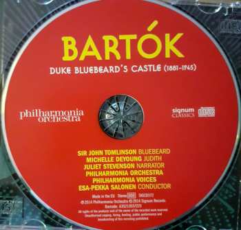 CD Béla Bartók: Duke Bluebeard's Castle 332236