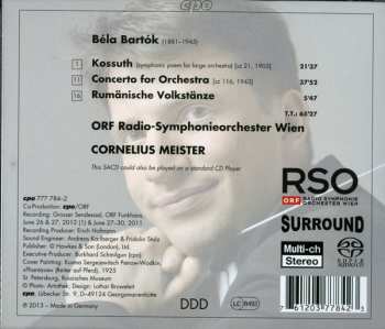 SACD Béla Bartók: Kossuth; Concerto For Orchestra 122599