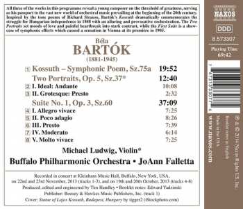 CD Béla Bartók: Kossuth / Two Portraits / Suite No. 1 323000