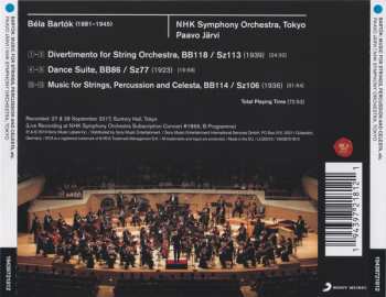 CD Béla Bartók: Music For Strings, Percussion And Celesta / Divertimento For String Orchestra / Dance Suite 3632