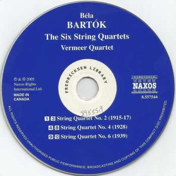 2CD Béla Bartók: String Quartets (Complete) 327982