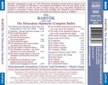 CD Béla Bartók: The Miraculous Mandarin (Complete Ballet) / Dance Suite / Hungarian Pictures 297850