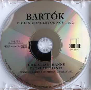 CD Béla Bartók: Violin Concertos 1 & 2 437729