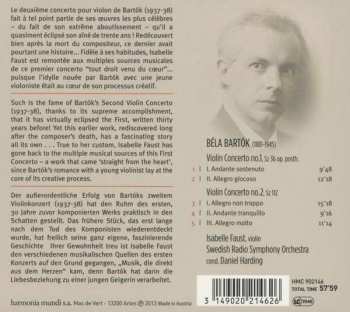 CD Béla Bartók: Violin Concertos Nos. 1 & 2 306626