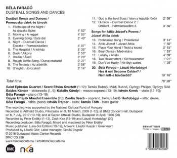 CD Béla Faragó: Dustball Songs And Dances 292237