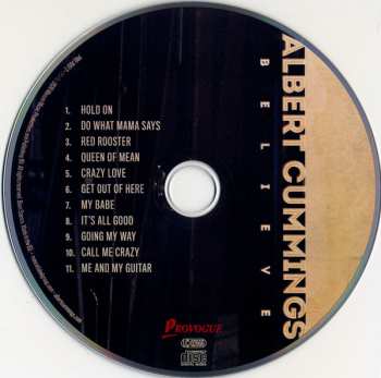 CD Albert Cummings: Believe DIGI 4003
