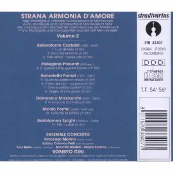 CD Bellerofonte Castaldi: Strana Armonia D'Amore Vol. 2 331316
