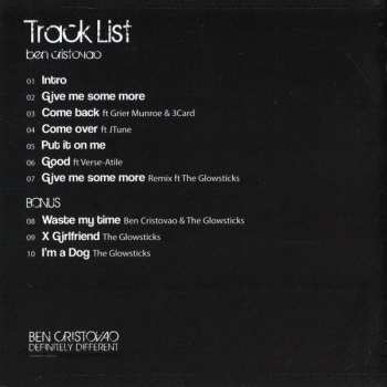 CD Ben Cristovao: Definitely Different