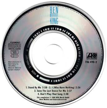 CD Ben E. King: Stand By Me / I (Who Have Nothing / Save The Last Dance For Me / Don't Play That Song 474170