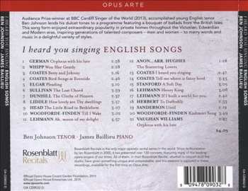 CD Ben Johnson: I Heard You Singing (English Songs) 445570