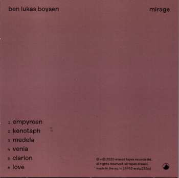 CD Ben Lukas Boysen: Mirage LTD 440952