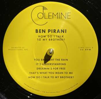 LP Ben Pirani: How Do I Talk To My Brother? 70521