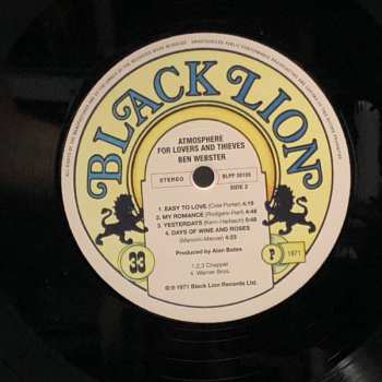 LP Ben Webster: Atmosphere For Lovers And Thieves LTD
