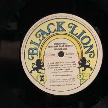 LP Ben Webster: Atmosphere For Lovers And Thieves LTD