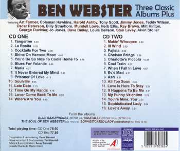 2CD Ben Webster: Three Classic Albums Plus 403474