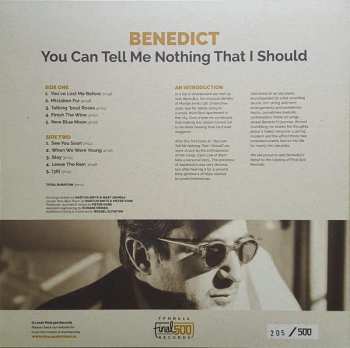 LP Benedict: You Can Tell Me Nothing That I Should LTD | NUM | CLR 346738