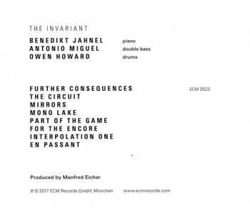 CD Benedikt Jahnel Trio: The Invariant 277881