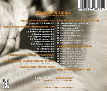 CD Bengt Forsberg: Amanda & Julius: Works For Piano By Amanda Maier & Julius Röntgen 333008