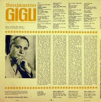 LP Beniamino Gigli: Benjamino Gigli - Tenor 365316