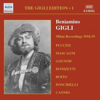 Album Beniamino Gigli:  Milan Recordings 1918 - 1919