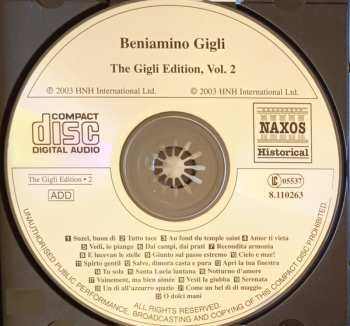 CD Beniamino Gigli: The Gigli Edition Vol.2: Milan, Camden and New York Recordings 1919-22 183446