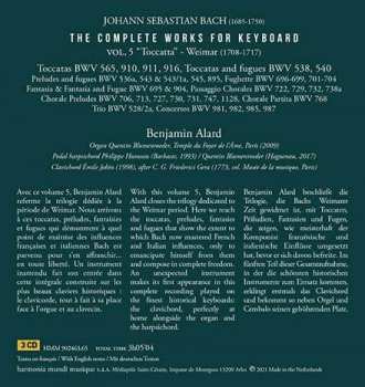 3CD/Box Set Johann Sebastian Bach: The Complete Works For Keyboard 5: "Weimar 1708-1717" - Toccatas & Fugues 476396