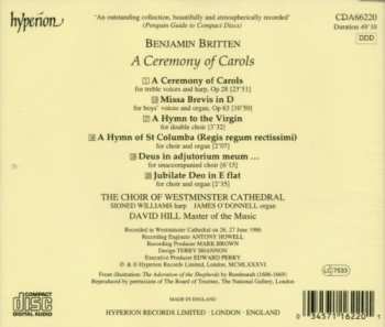 CD Benjamin Britten: A Ceremony Of Carols / Missa Brevis 152169
