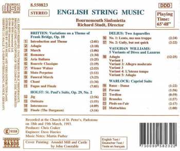 CD Benjamin Britten: English String Music 325816
