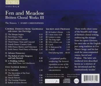 CD Benjamin Britten: Fen and Meadow - Britten Choral Works III 329585