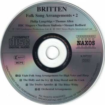 CD Benjamin Britten: Folk Song Arrangements • 2 292647