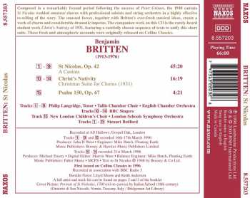 CD Benjamin Britten: St Nicolas (A Cantata), Christ's Nativity 430313