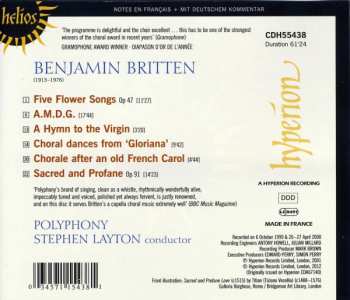 CD Benjamin Britten: Sacred And Profane And Other Choral Music 319780