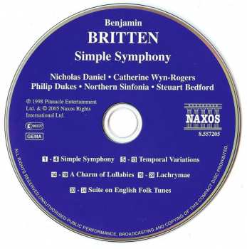 CD Benjamin Britten: Simple Symphony 148219