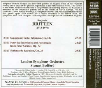 CD Benjamin Britten: Sinfonia Da Requiem • Sea Interludes And Passacaglia From Peter Grimes 191966