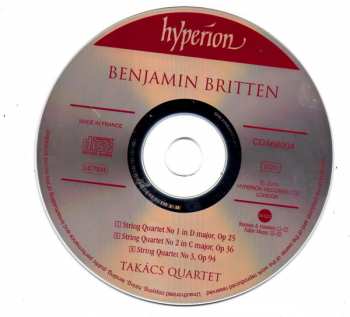 CD Benjamin Britten: String Quartets 1, 2 & 3 318718
