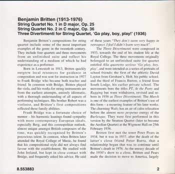 CD Benjamin Britten: String Quartets Vol. 1 234976