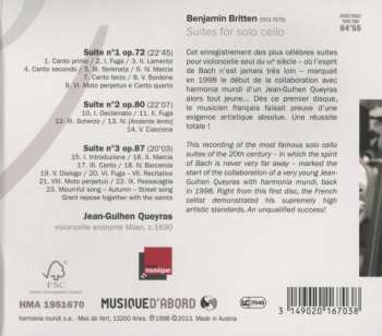 CD Benjamin Britten: Suites For Solo Cello 250810