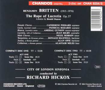 2CD Benjamin Britten: The Rape Of Lucretia 331282