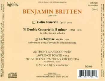 CD Benjamin Britten: Violin Concerto •  Double Concerto • Lachrymae 151134