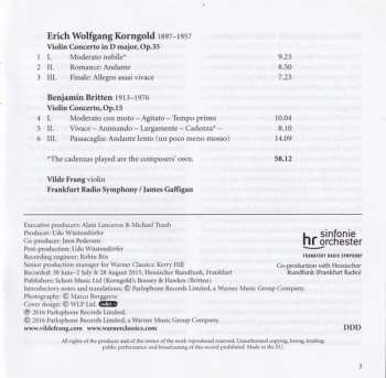 CD Benjamin Britten: Violin Concertos 47396