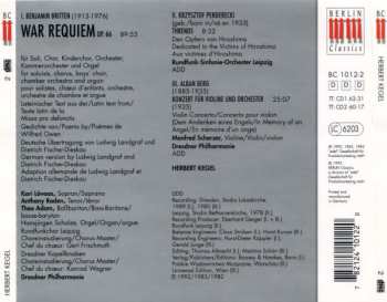 2CD Benjamin Britten: War Requiem / Threnos / Violin Concerto 296679