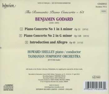 CD Benjamin Godard: Piano Concerto No 1, Op 31 / Piano Concerto No 2, Op 148 / Introduction And Allegro, Op 49 292606