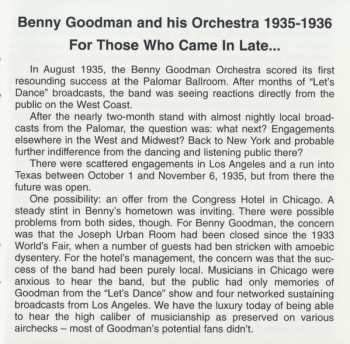 CD Benny Goodman And His Orchestra: The NBC Broadcasts From Chicago's Congress Hotel, 1935 - 1936 Volume One 446200