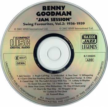 CD Benny Goodman: Jam Session (Swing Favourites Vol. 2 1936-1939) 276438