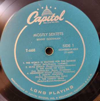 LP Benny Goodman: Mostly Sextets 535207