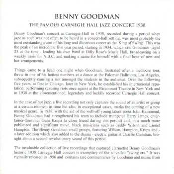 2CD Benny Goodman: The Famous Carnegie Hall Jazz Concert 1938 508103