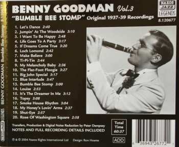 CD Benny Goodman: Vol. 3 "Bumble Bee Stomp" (Original Recordings 1937-1939) 329053