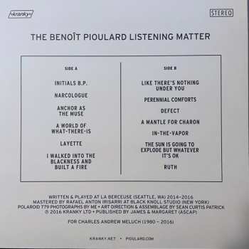 LP Benoit Pioulard: The Benoît Pioulard Listening Matter 445132